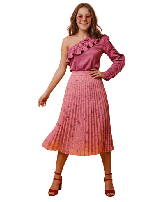Fuchsia Pleat Image